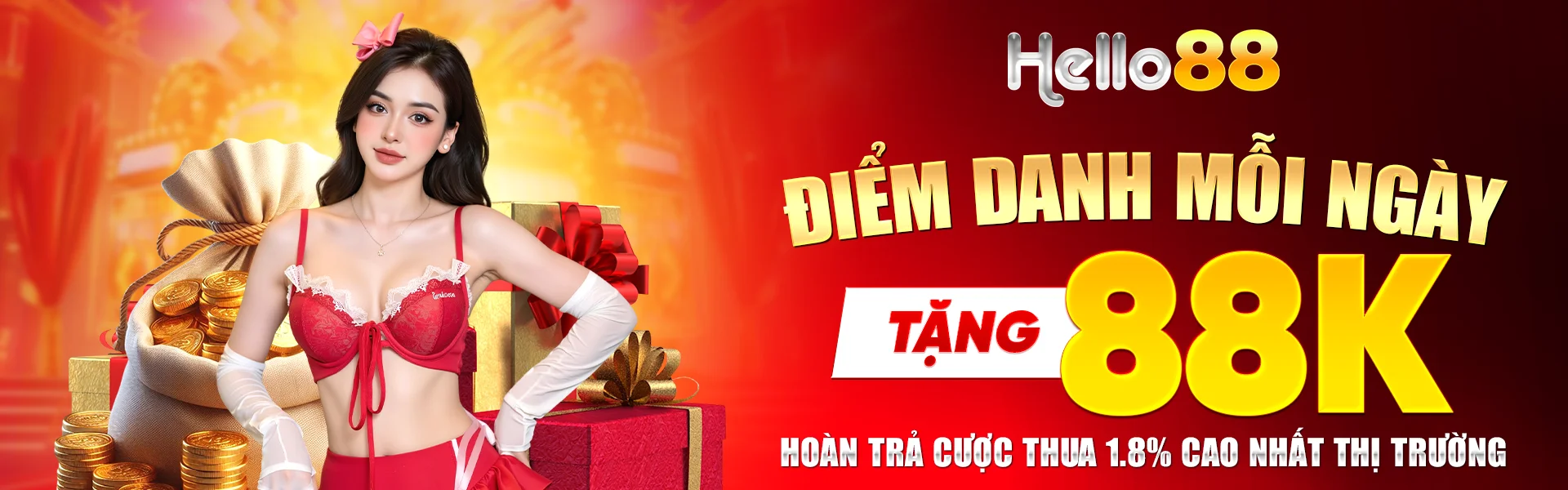 Banner hello88 điểm danh tặng 88k